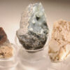 Lot of 3: 1. Quartz; 2. Garnet; 3. Prehnite