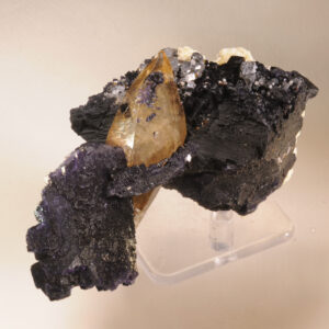 Purple fluorite and calcite