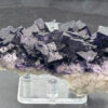 Fluorite on calcite