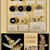 C038 Lot of 13 gold collection