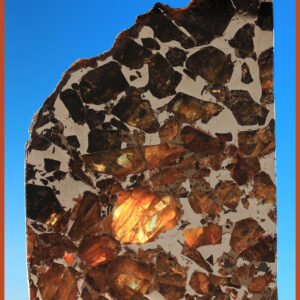 Brahin Pallasite Meteorite Slice
