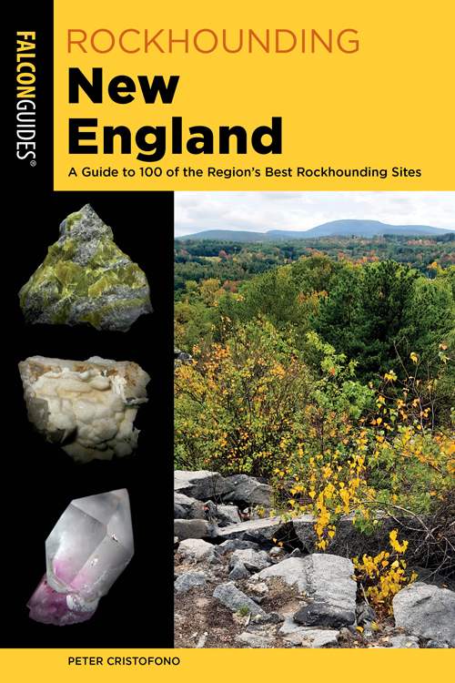 The cover of the third edition of the book Rockhounding New England